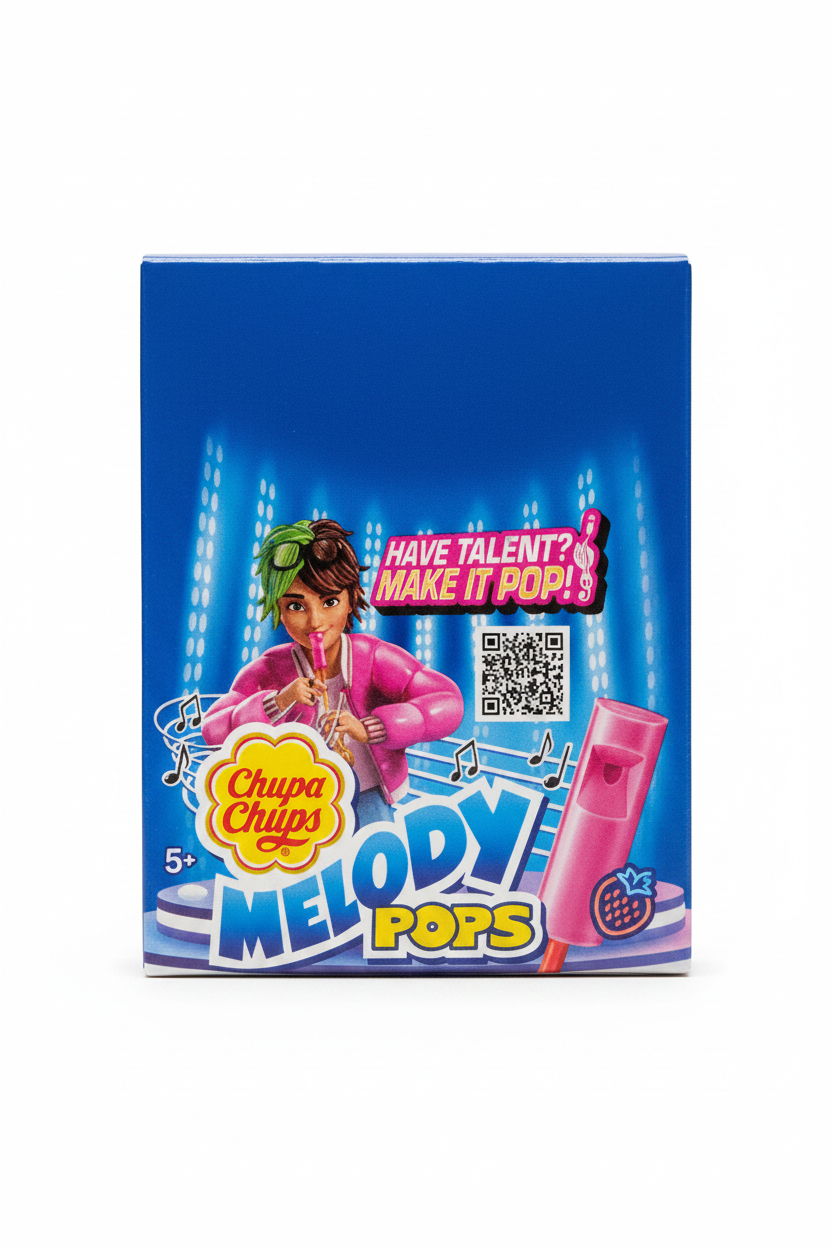CHUPA CHUPS MELODY POPS LECCA-LECCA ALLA FRAGOLA 48PZ