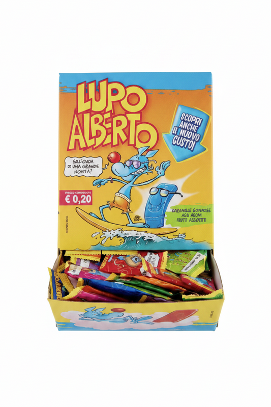CARAMELLE GOMMOSE PERFETTI LUPO ALBERTO GUSTI MISTI ASSORTITI 200 PEZZI