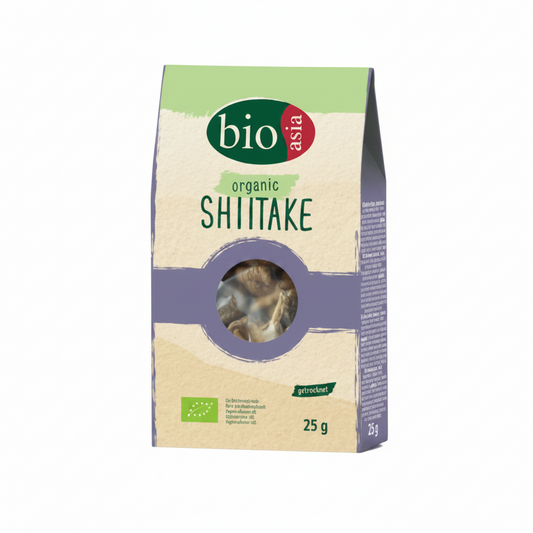 BIOASIA FUNGHI SHIITAKE BIOLOGICI ESSICCATI 25 G(BOX DA 6)