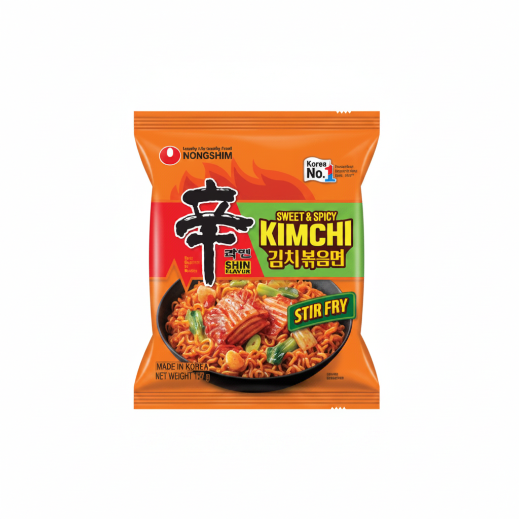 NONGSHIM SHIN RAMYUN KIMCHI STIR FRY DOLCI E PICCANTI 137 G(BOX DA 20)