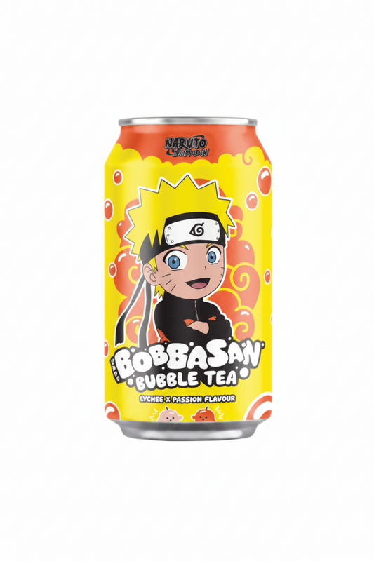 BOBBASAN BUBBLE TEA AL LITCHI E FRUTTO DELLA PASSIONE 320 ML(BOX DA 24)