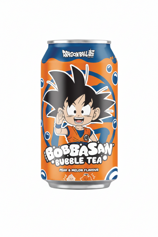 BOBBASAN BUBBLE TEA AL PERA E MELONE GOKU 320 ML(BOX DA 24)