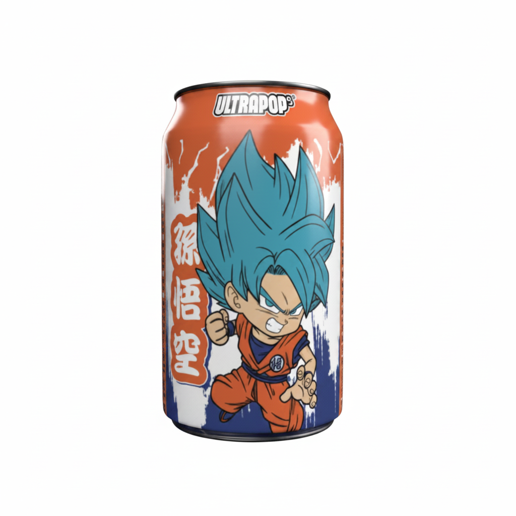 ULTRAPOP BIBITA GASSATA AL FRAGOLA E BANANA GOKU 330 ML(BOX DA 24)