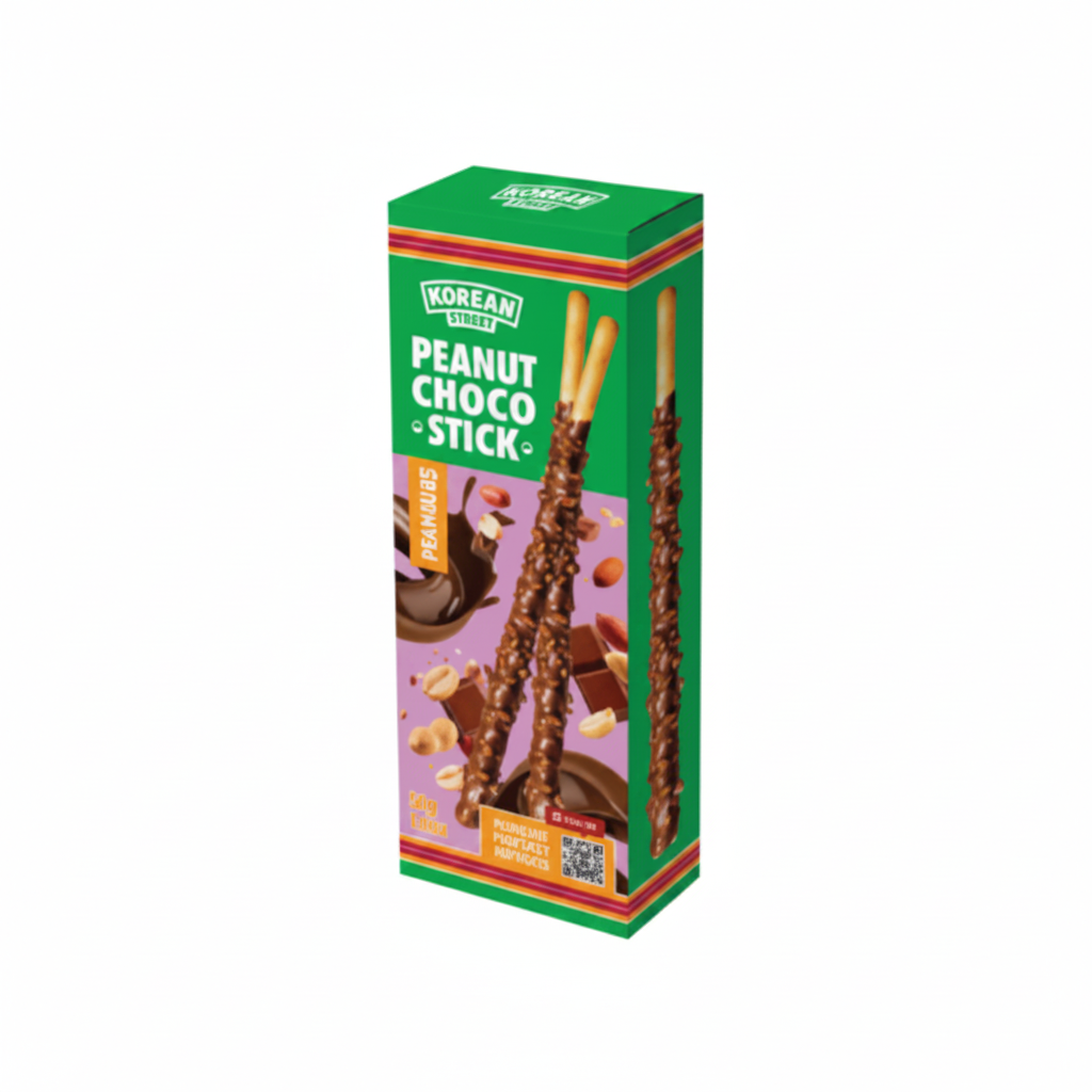 KOREAN STREET BASTONCINI AL CIOCCOLATO E ARACHIDI 54 G(BOX DA 16)