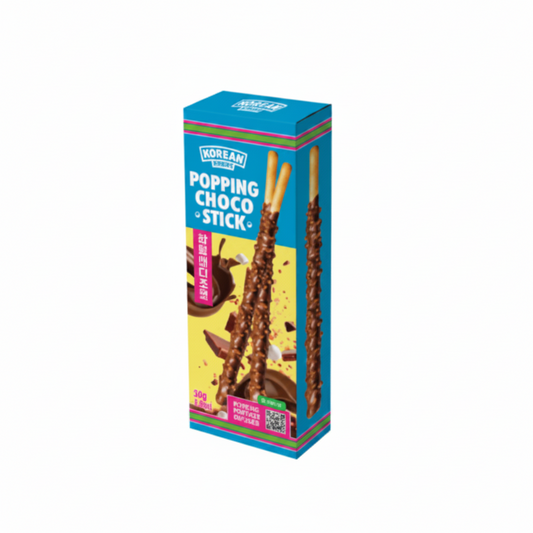 KOREAN STREET BASTONCINI AL CIOCCOLATO POPPING 54 G(BOX DA 16)