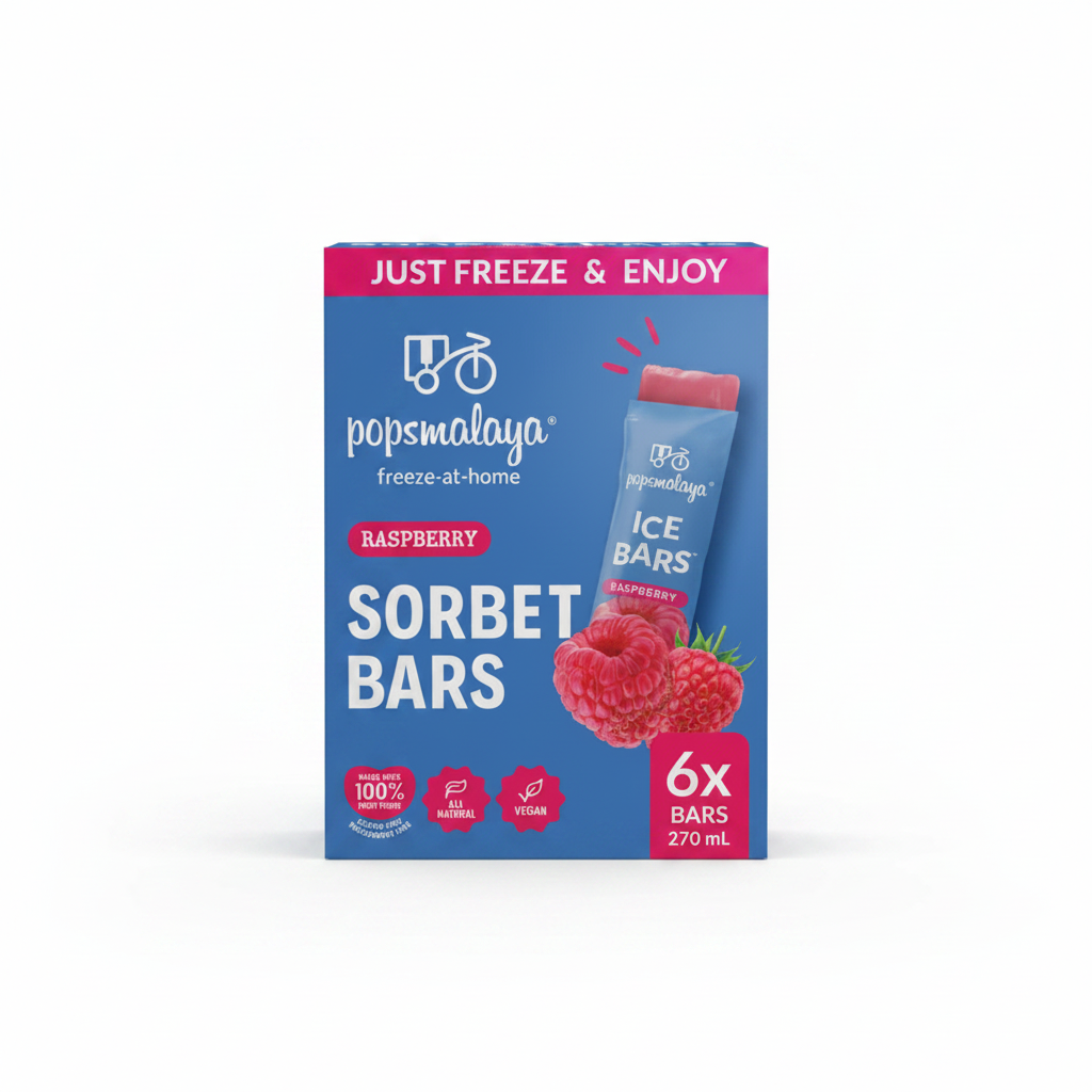 MY POPSMALAYA ICE BAR AL GUSTO DI LAMPONE 270 ML(BOX DA 6)