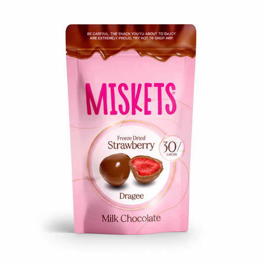 MISKETS FRAGOLE RICOPERTE DI CIOCCOLATO AL LATTE 6 × 80 G
