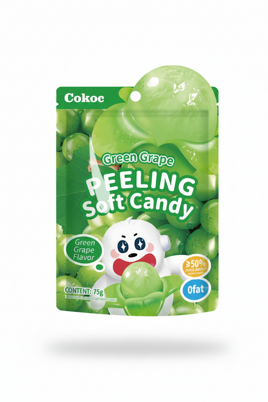 COKOC CARAMELLE  SBUCCIARE  DI UVA VERDE 75 G (BOX DA 10)