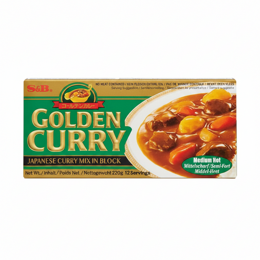 S&B GOLDEN CURRY EXTRAGOLD MEDIO PICCANTE 220 G (BOX DA 10)