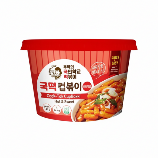 COOK TOK BIG CUP TTEOKBOKKI ORIGINAL HALAL 135 G (BOX DA 8)