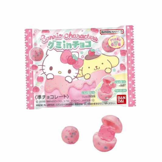 GOMMOSE DEI PERSONAGGI SANRIO RICOPERTE DI CIOCCOLATO 22 G (BOX DA 5）