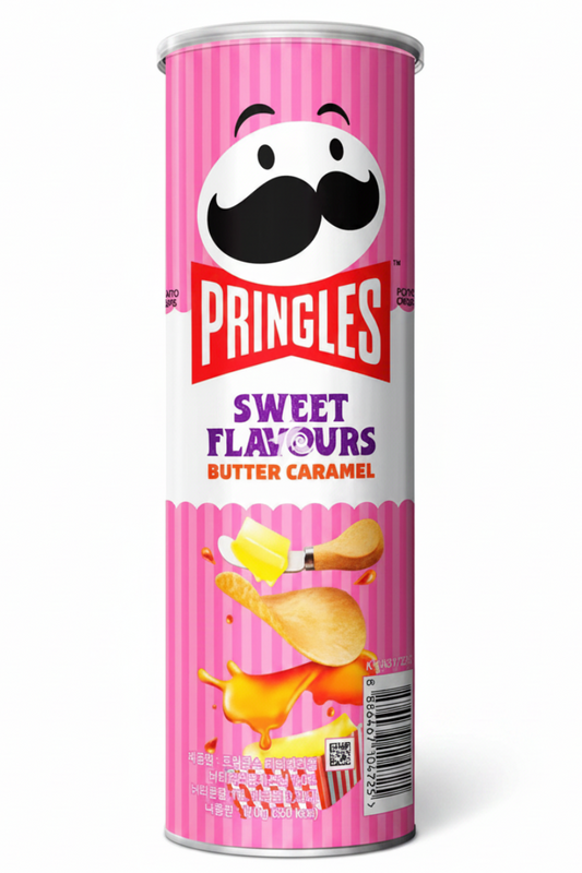 PRINGLES GUSTO BURRO E CARAMELLO 110 G (BOX DA 6)