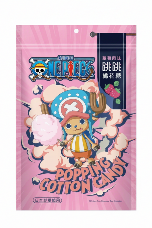 ONE PIECE COTON CANDY SCOPPIETTANTE ALLA FRAGOLA 15 G  ( BOX DA 5)
