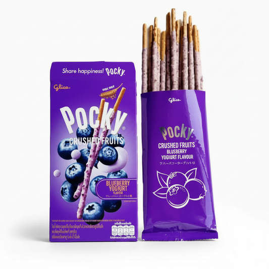 GLICO POCKY FRUTTA SBRICIOLATA AL MIRTILLO E YOGURT 38 G (BOX DA 10)