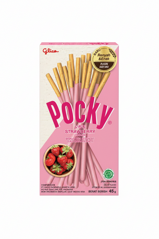 GLICO POCKY ALLA FRAGOLA 45 G (BOX DA 10)